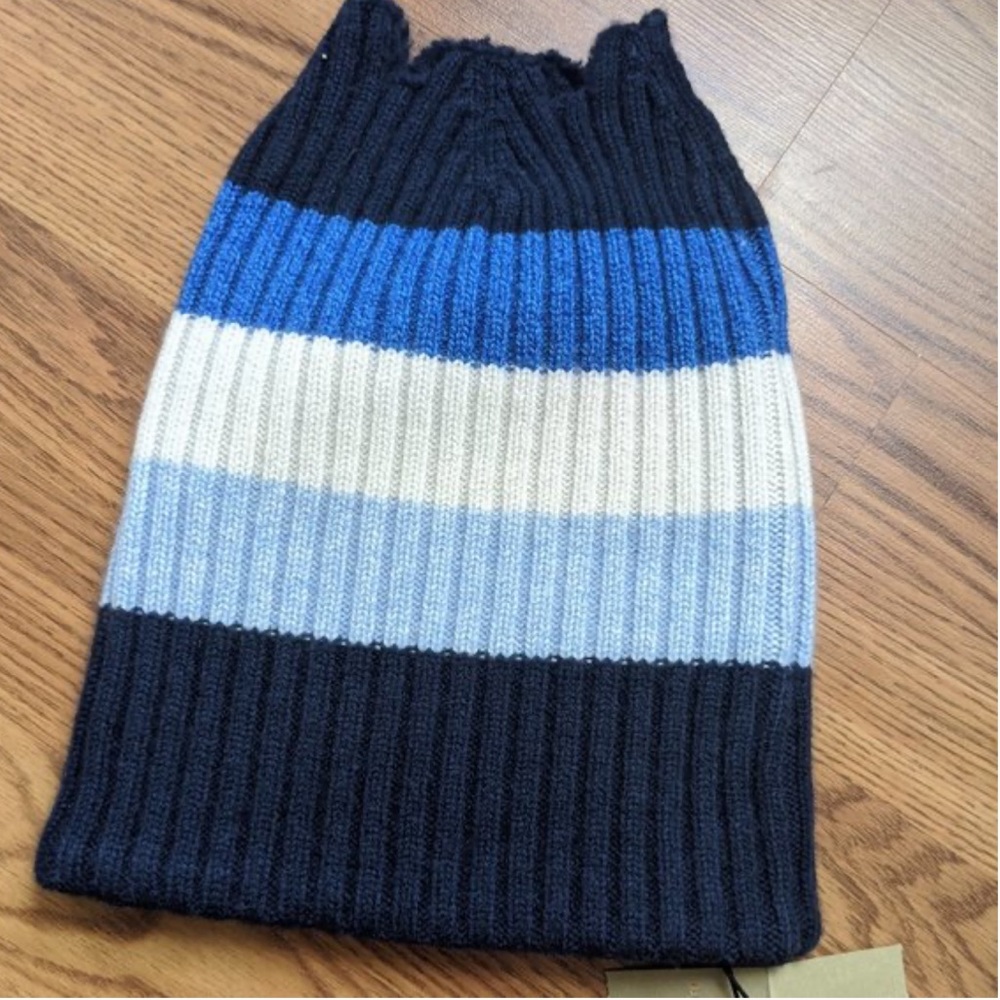 Burberry💙Rubbed Open Top Cashmere Color Block - Picture 3 of 5